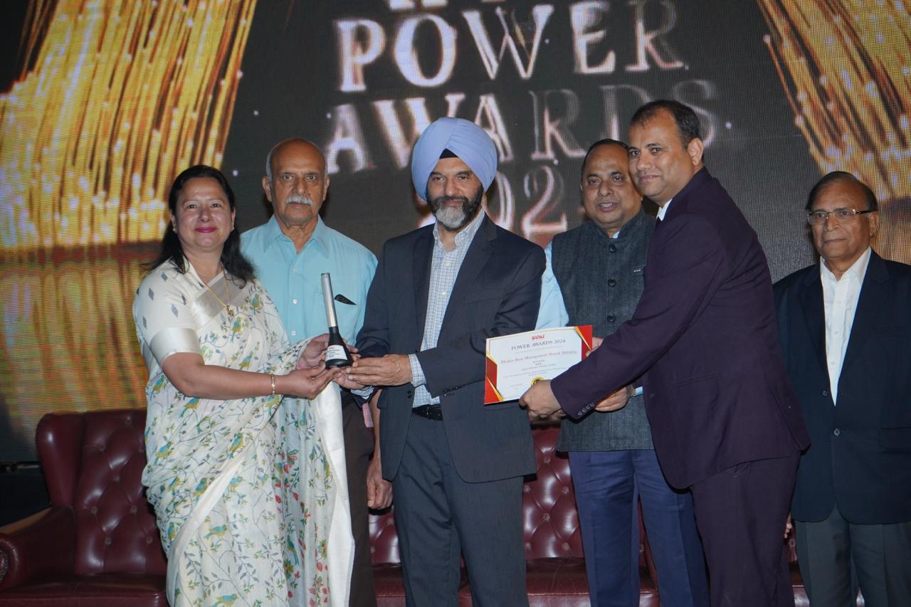 BBMB bestowed with Best Hydro Developer Award at IPPAI Power Awards 2024.